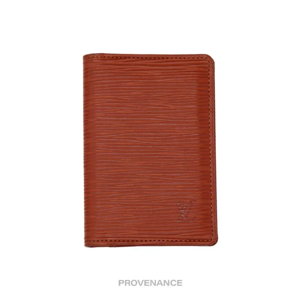 🔴 Louis Vuitton Pocket Organizer Wallet - Fawn Epi Leather